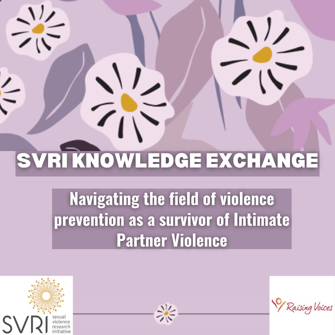 Being a survivor in the field of violence prevention is often overlooked. @TheSVRI's latest Knowledge Exchange on navigating the field as a survivor of intimate partner violence sheds light on the need for more discussion and support. 🔗 svri.org/svri-knowledge…