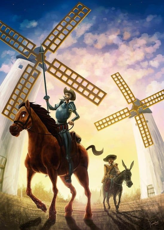 'Luchamos contra tres gigantes, mi querido Sancho: la injusticia, el miedo y la ignorancia'. - Miguel de Cervantes