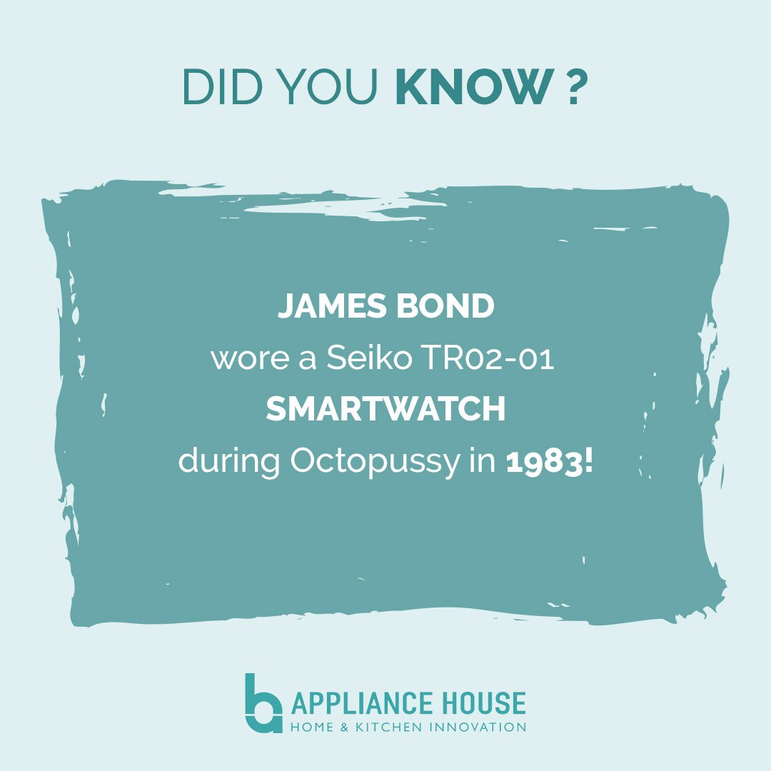 Stylish 80's⌚

#Smartwatch #FactFriday #JamesBond