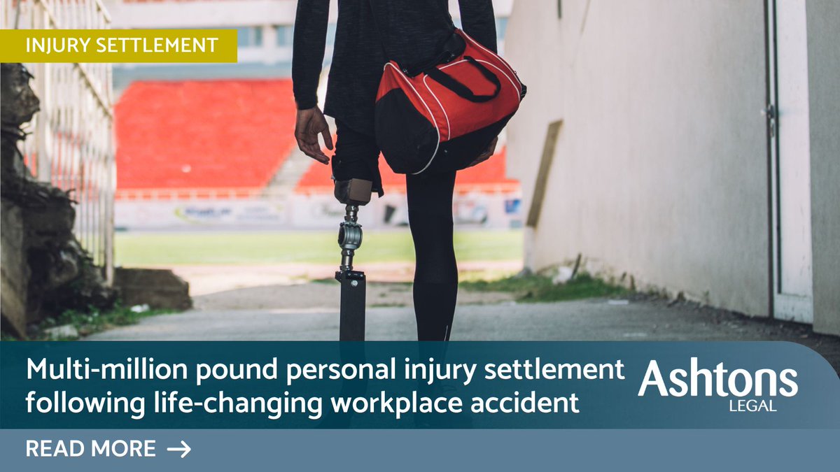 Richard Foyster, who heads the personal injury team at Ashtons Legal, has obtained a substantial seven-figure settlement for a man who suffered life-changing injuries as the result of an incident at work: ow.ly/b5RX50ReP0P
