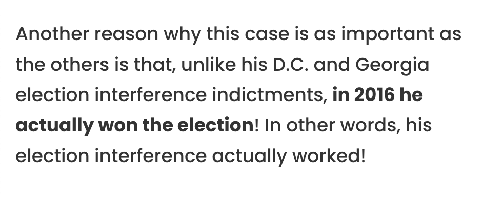 .@KFAlegal, former Chief Assistant District Attorney at the Manhattan DA's office, argues that this is not a hush-money case. It's actually election interference--and likely enabled Trump to win in 2016. meidastouch.com/news/trump-man…