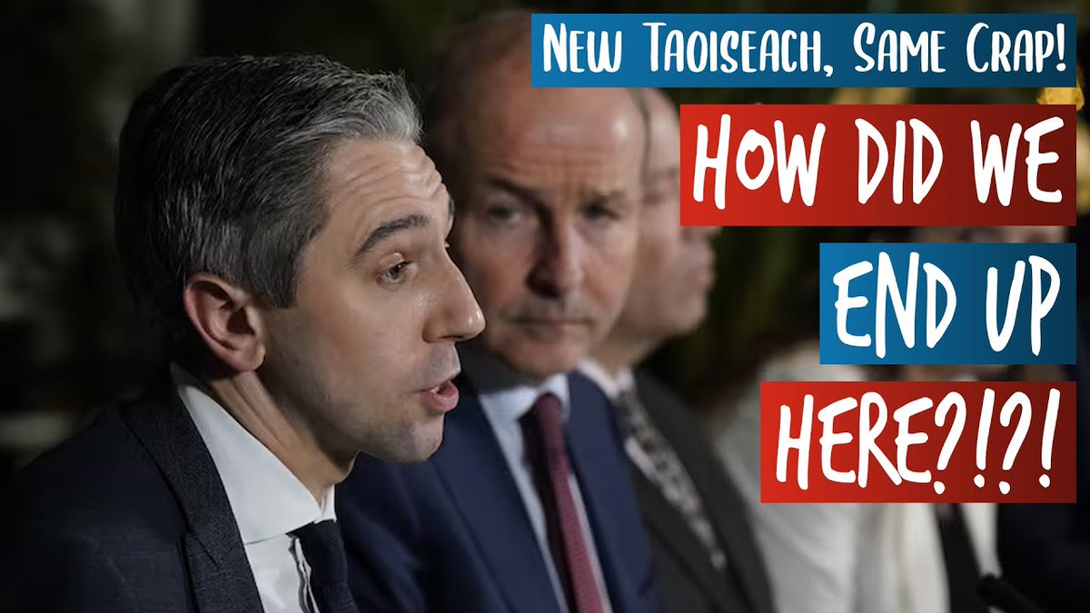 🚨🚨🚨 New Video is Now Live! 🚨🚨🚨

Today I take a look at how on earth we ended up with Soundbite Simon Harris as our Taoiseach (a clue is in the thumbnail 😑).

Link Below 👇👇👇

#Ireland #IrishPolitics #HowIrelandWorks #SoundbiteSimon #SimonHarris #WeWantAnElection