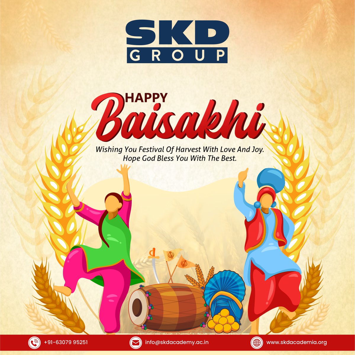 Happy Vaisakhi to all! May this auspicious occasion bring prosperity and success to your endeavors. #VaisakhiFestival #SuccessAhead