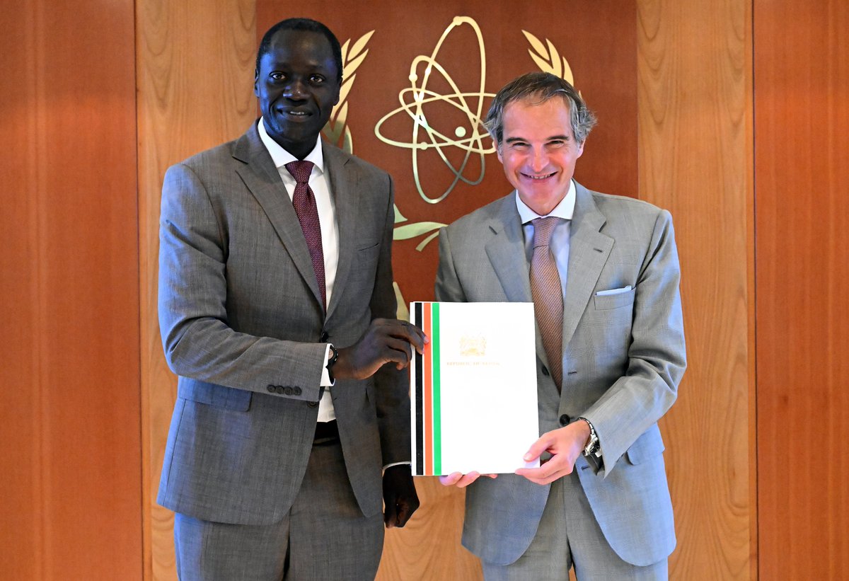 Kenya 🇰🇪 is a first wave #RaysOfHope country with ambitious plans to improve access to cancer care across its territory. @IAEAorg supports this as well as Kenya’s plans for low carbon #nuclear power. I look forward to working on these important areas with Ambassador @MMakoloo.