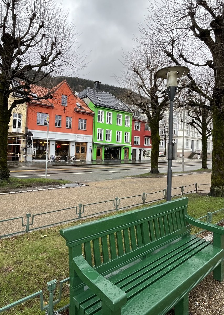 A joke is told in Bergen about a tourist who asks a local boy if it ever stops raining. 'I don't know,' the boy replies, 'I'm only twelve.☔️🌧️💚😂 #Norway