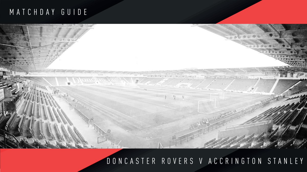 GUIDE | Everything you need to know for your matchday at the Eco-Power Stadium as we host Accrington Stanley Read more ⬇️ doncasterroversfc.co.uk/news/2024/apri… 🔴 #drfc ⚪️