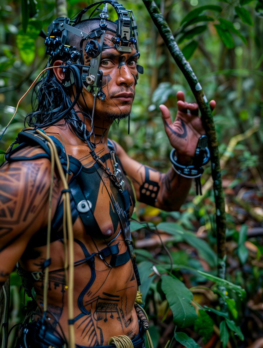 MatsoDeparis's tweet photo. Amazonian Indigenous /// alternative world.

if you like my work don't hesitate to
follow me 👉 @algorithmic_blood
-
-
#ai #aiart #aimotion #aidesign #monk #graphicdesign #motion #motiondesign #buddhist #monk #art #aiartwork #aianimation #midjourney #digitalart  #cyberpunk https://t.co/WFIA32AUxQ
