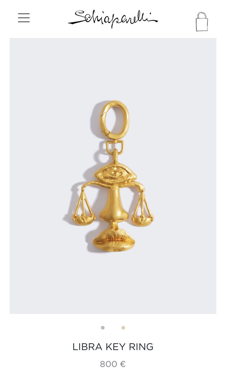 This Schiaparelli Libra Key Ring 😭💗