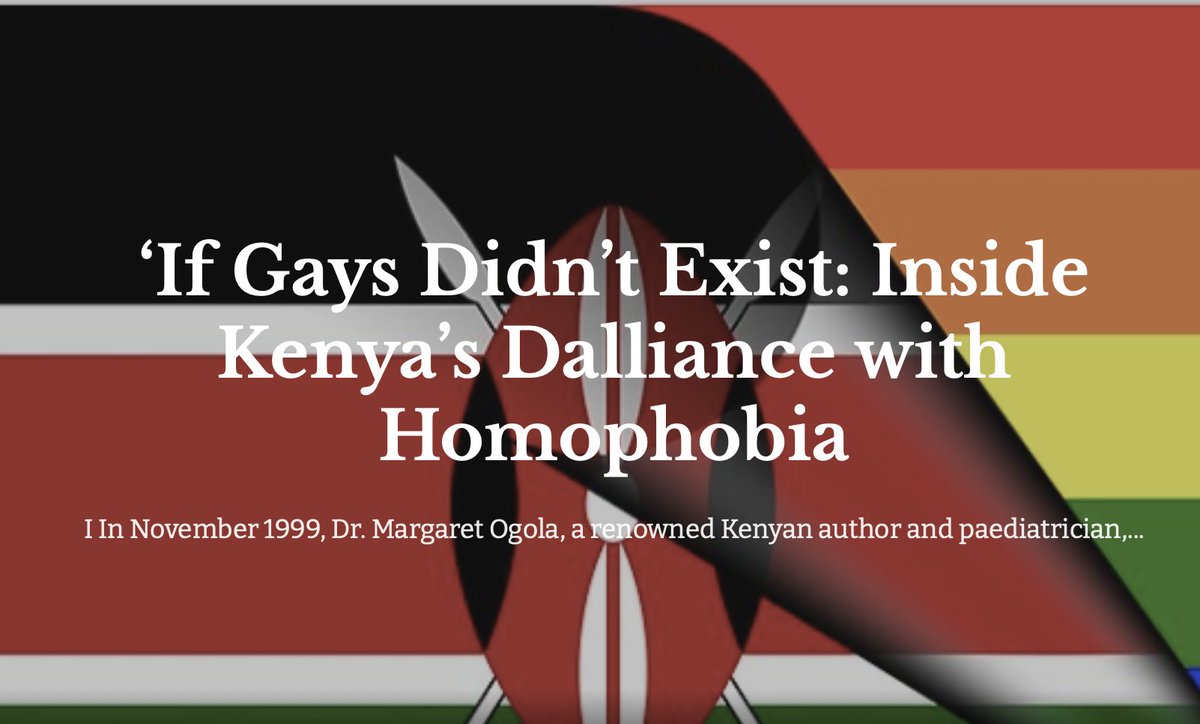 Did you know there is a study conducted in 2018 among 1200 Kenyan religious leaders, from Christianity & Islam, which found that a substantial minority (37%) “endorsed the use of violence for maintaining social values''? owaahh.com/if-gays-didnt-… #WeveBeenHere #WeAreFamily