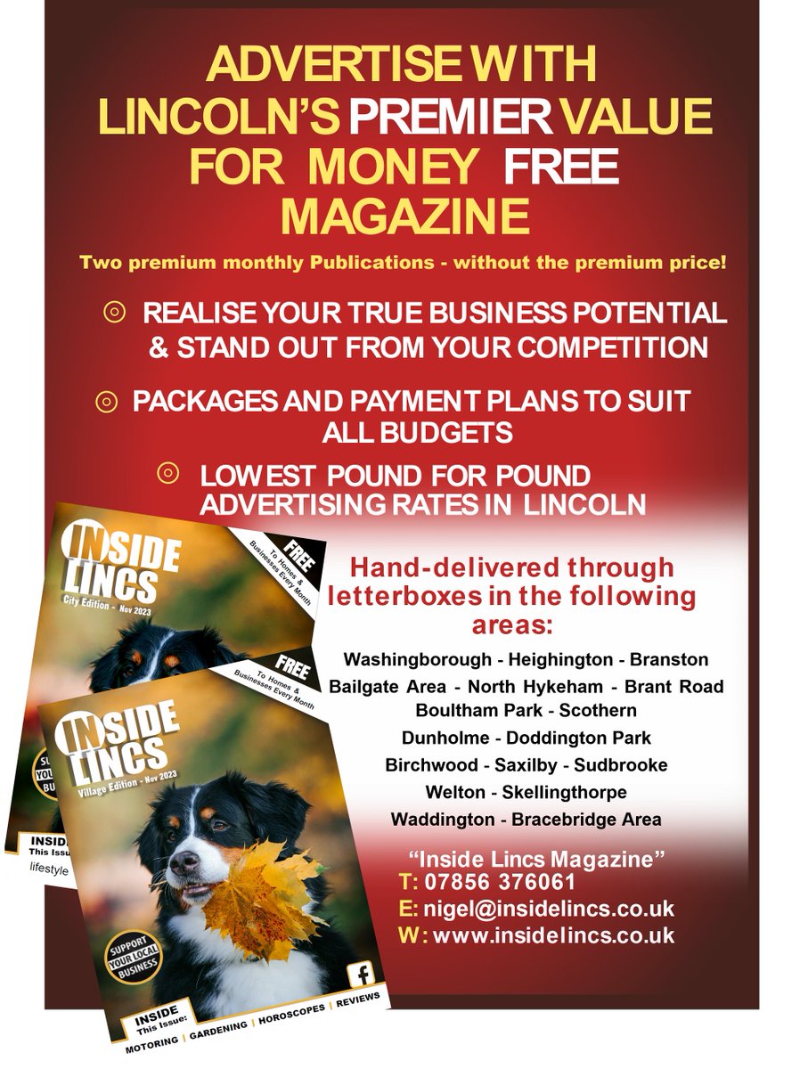 Many of our customers who advertise with us get a Deal - and you could do to - Just ask ! ·       Packages and payment plans to suit all budgets ·       FREE artwork design ·       Advertising rates from just £22pm ·       NO VAT- easy payment terms & options