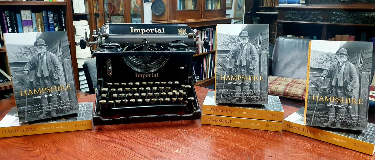 The_PBS's tweet photo. A brilliant talk last night by Alastair Langland "Hampshire Through Writers' Eyes" 

We have a few copies of the book. 

Published by @ElandPublishing and available either from them or us!

It's a great compilation of poetry and prose about the county from all kinds of sources. https://t.co/ttLAGNyX4q