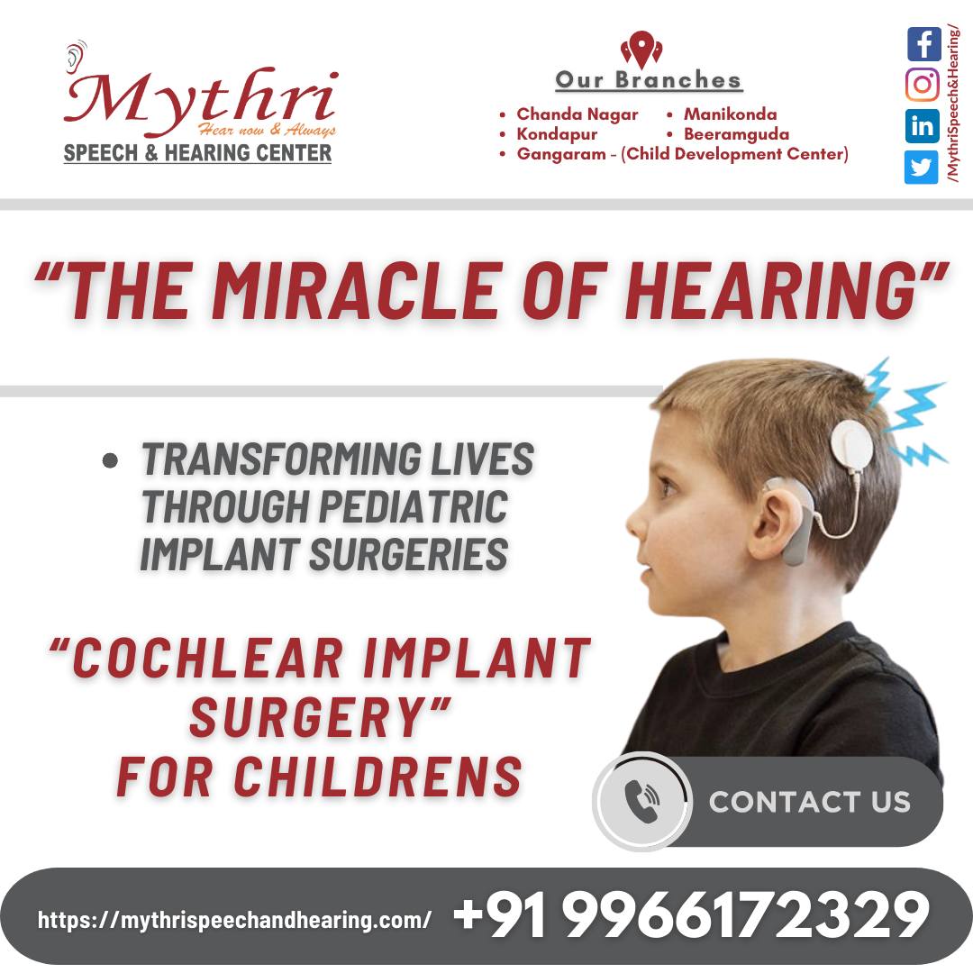 #TheMiracleOfHearing #PediatricImplants #CochlearImplantSurgery #HearingMiracles #MythriSpeechAndHearing #BestAudiologists #CertifiedAudiologists #ChildrensHealth #HyderabadHealthcare #HearingHealth #TransformingLives #HopefulJourney #EmpowerWithSound #PediatricCare