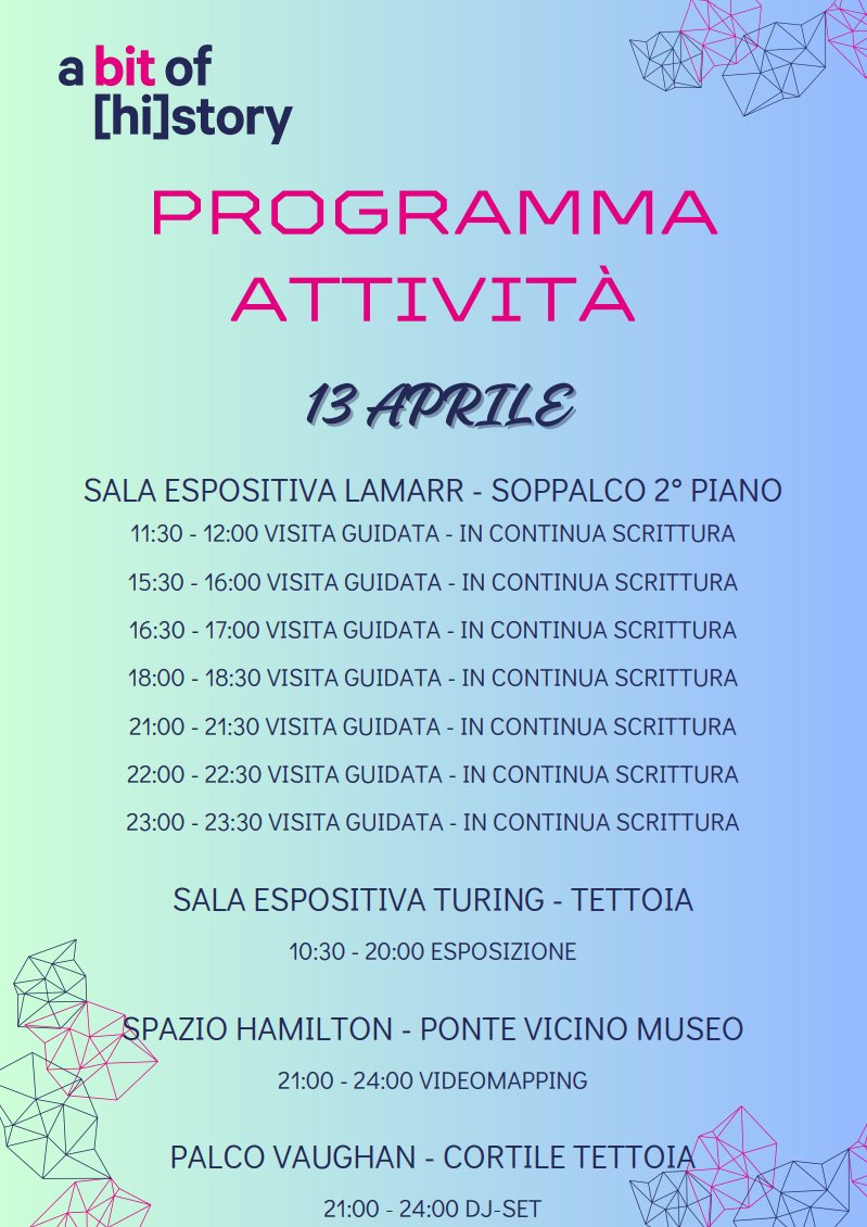 Mupin_It's tweet photo. Il programma dettagliato per sabato e domenica!
#ABOH #ABitOfHistory #Torino #Settimo #RETROGAMING #retrocomputing #IA #eventiTorino https://t.co/8eCnpLCJWs