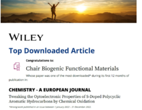 Chair of Biogenic Functional Materials. tweet media