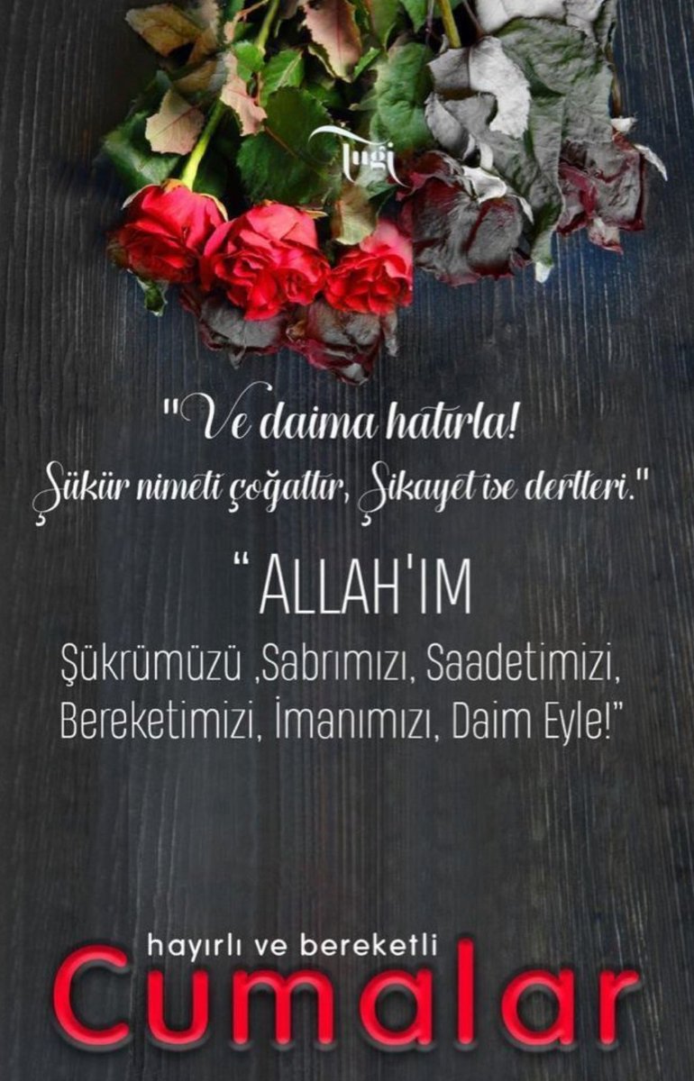 Allah'ın Selamı, Rahmeti ve Bereketi Üzerinize Olsun..
                      *
Tüm İslam alemine mübarek Cuma gününü en içten dileklerimle kutlar, hayırlara vesile olmasını yüce Rabbimden niyaz ederim...
                         *
     CUMAMIZ MÜBAREK
                  OLSUN!