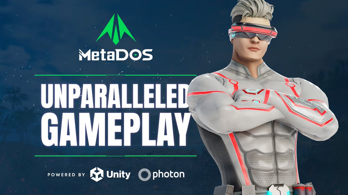 MetaDOS's tweet photo. Using the latest Unity Engine &amp; Photon Fusion, we promise unparalleled gameplay in MetaDOS 🌌

Our team's experience with producing blockbuster titles ensures a game that's both action-packed and deeply engaging 🎮

Link 🆙 with us here 👉 https://t.co/k2HMdhWt5g https://t.co/mbXRsDvlzR