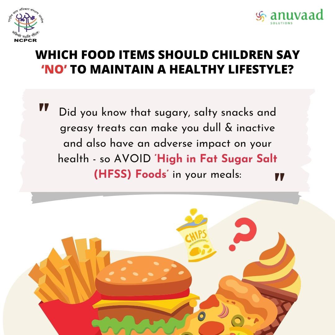Wonder why all“Kids Menu” in hotels & catering-have potato fries,burgers, smileys,chocolate cakes & sugary juices!About time we had a massive awareness campaign targeting Indian parents about how these “JUNK”foods are killing the health of their children! @NCPCR_ @KanoongoPriyank