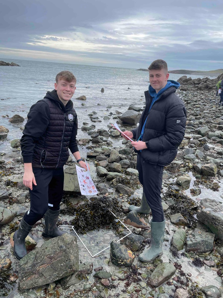 Biology Fieldtrip 📋 Year 13 pupils have been conducting fieldwork in Killough this morning as part of their AS Biology curriculum. They have been completing quadrat sampling of seaweed along the coast. 👌