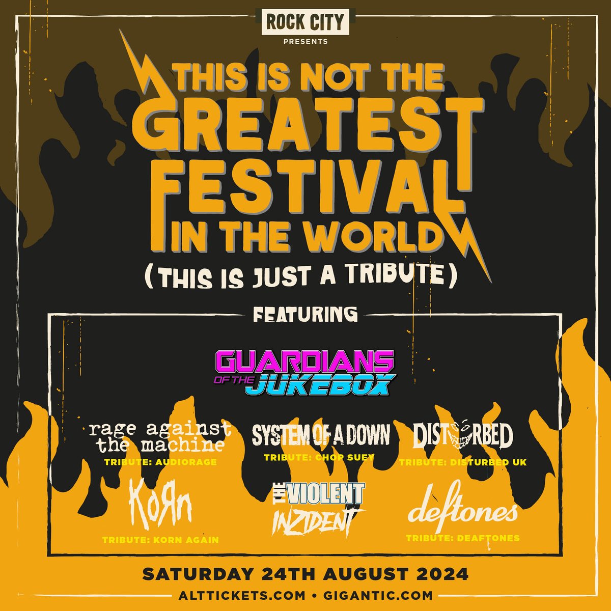 We can finally confirm the full set of acts for 'This Is Not The Greatest Festival In The World (This Is Just A Tribute)' and as expected it's incredible. Get on down and rock out in true Rock City style! 🤘 🎟️ Secure tickets here 👉 bit.ly/3OM3yoP