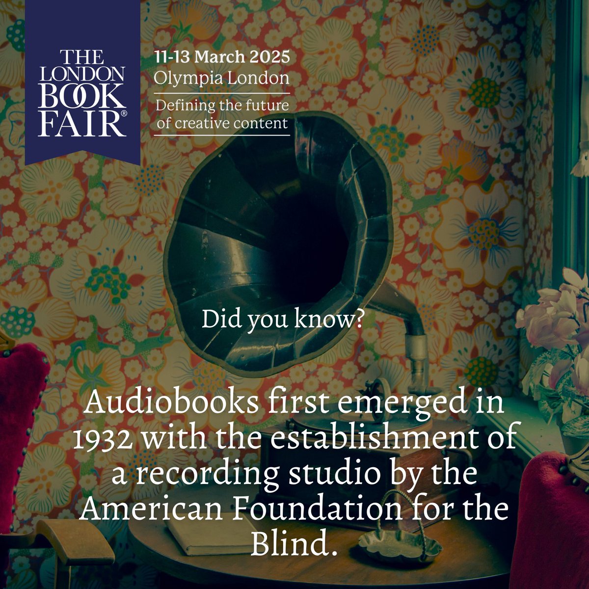 We're continuing our 'did you know' series, and we were fascinated to find out that Audiobooks first emerged way back in 1932!🎧Do you have a favourite audiobook you've listened to recently? Let us know in the comments👇