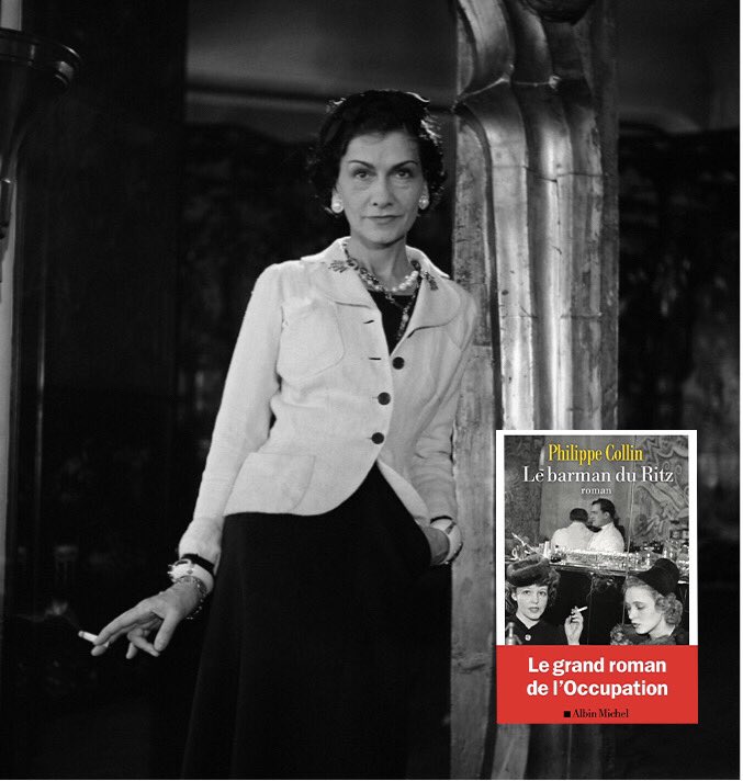 Gabrielle Chanel, cliente du Ritz sous l’Occupation et maîtresse d’un officier de la Wehrmacht. Quel rôle joue-t-elle dans ce théâtre d’ombres ? « Le barman du Ritz », roman disponible en librairie le 24 avril aux éditions @editionsalbinmichel !