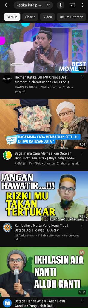 sweetieloop's tweet photo. Orang yg ditipu akan mendapatkan pahala dari orang yg menipu, namun jika penipu tidak mempunyai pahala apapun atau habis, maka dosa orang yg ditipu akan dilimpahkan kepada si penipu. Begitu adilnya ALLAH meninggikan derajat orang2 yang sabar dan ikhlas..

🥲🙂 https://t.co/tMf3a8t1ST