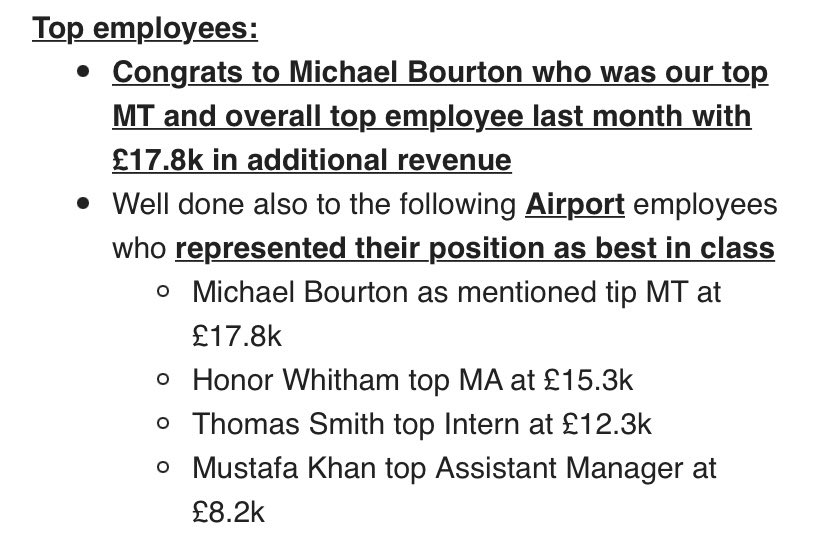 Another fantastic month at Enterprise 

•1st for total additional revenue for March.

•Finishing number 1 on the promotion matrix 

•Gaining my 4th Elite club. 

Looking forward to April close &amp; completing my final stages. 

<a href="/iddon_polly/">Polly Iddon</a> <a href="/kierancregan/">Kieran Cregan 💙💛</a> <a href="/saeed_musa1/">Saeed Musa</a>