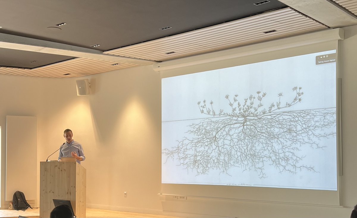 Outstanding @TULIP_GS_LabEx seminar by Kasper Andersen from @AarhusUni on how learning from symbiotic receptors biology in legumes may help engineering root nodule #symbiosis in cereals! ☘️🌾