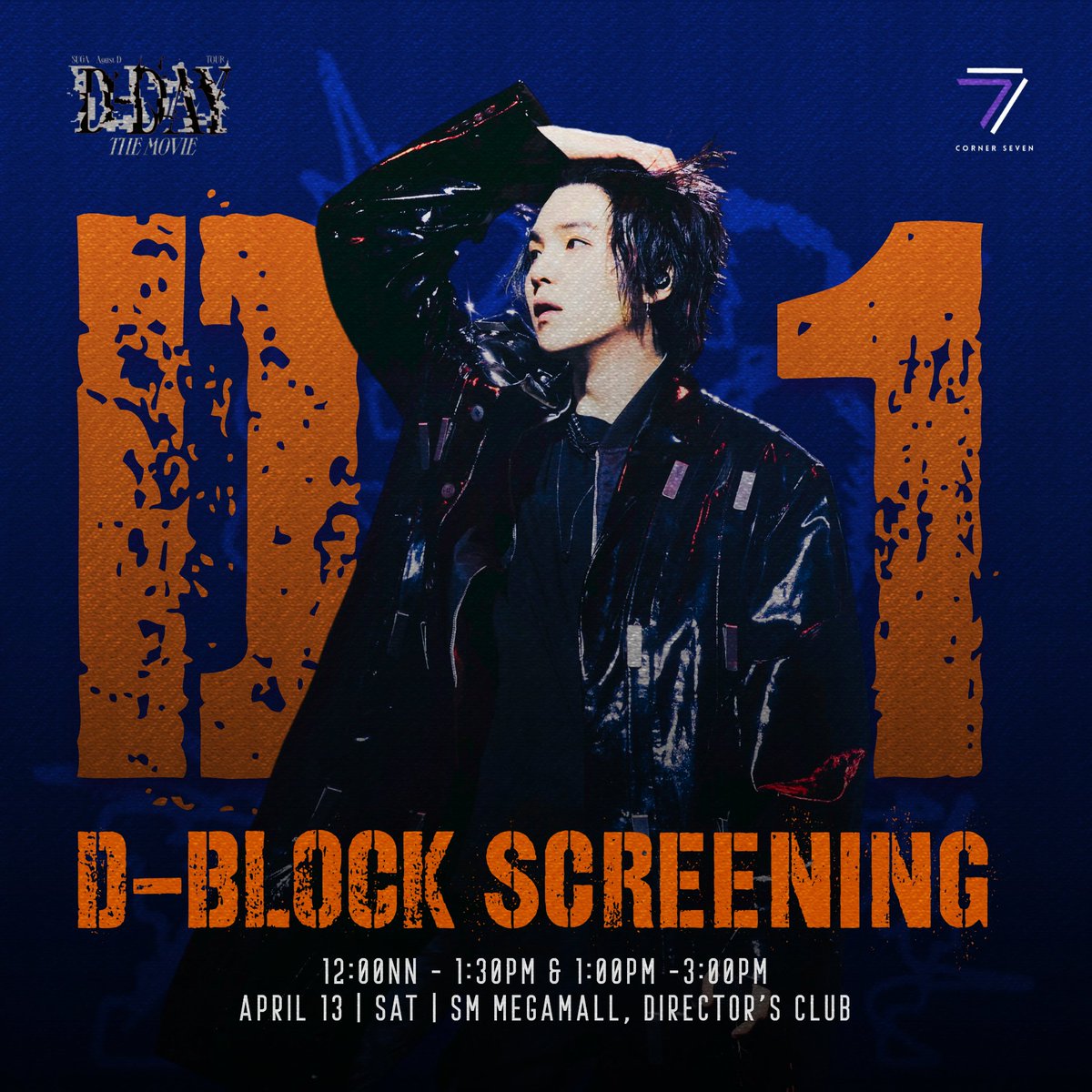 Corner_Se7en's tweet photo. Hey Armys! 💜

1 day before the Agust D’ DDay: D-Blockscreening! 

Here’s the full final reveal of our Dday kit! 

Get ready to rock &amp; roll with us! 
See you there! ✨

#SugaDDayTourTheMovie
#BTS #Suga #Armys 
#DBlockScreeningWithC7PH https://t.co/VBVmNl2vzE