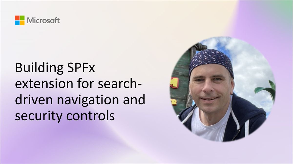 🚀 In this video, @Moeller2_0 demoes how to build an SPFx extension for search-driven navigation and security controls for SharePoint portals Watch here → youtube.com/watch?v=5MHzYU… #Microsoft365Dev #SharePoint #SPFx