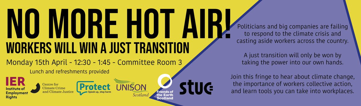 Protect Director of Policy and Communications, Andrew Pepper-Parsons, will be speaking at the upcoming @ScottishTUC Congress 2024, raising the environmental issues faced in workplaces and how whistleblowing can be used as the solution.