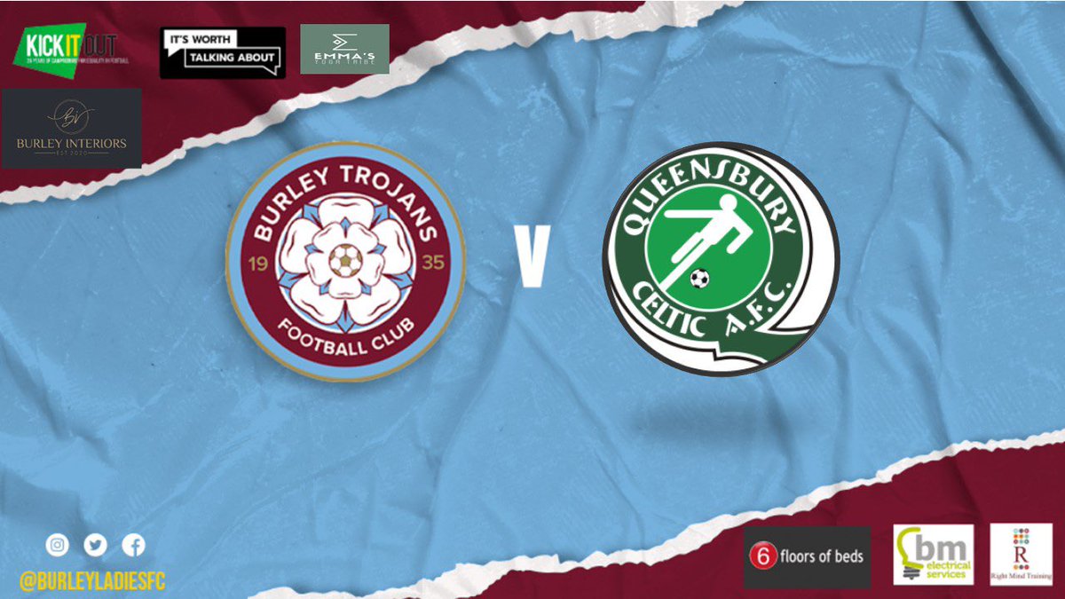 Football frenzy on Sunday as we face a double header with Queensbury Celtic Football Club Women

🗓️ 14.04.24
🆚<a href="/QCWFC/">Queensbury Celtic Women</a> 
🏆 <a href="/WRCWFL/">West Riding County Women's Football League</a> 
⏰1pm KO
🏟️The Rec

All support welcome as always.
#TROGGS 🩵💜

<a href="/BTJFC1/">Burley Trojans Juniors</a> <a href="/BurleyTrojansFC/">BurleyTrojansFC</a>  <a href="/BurleyCC/">Burley in Wharfedale C C</a>