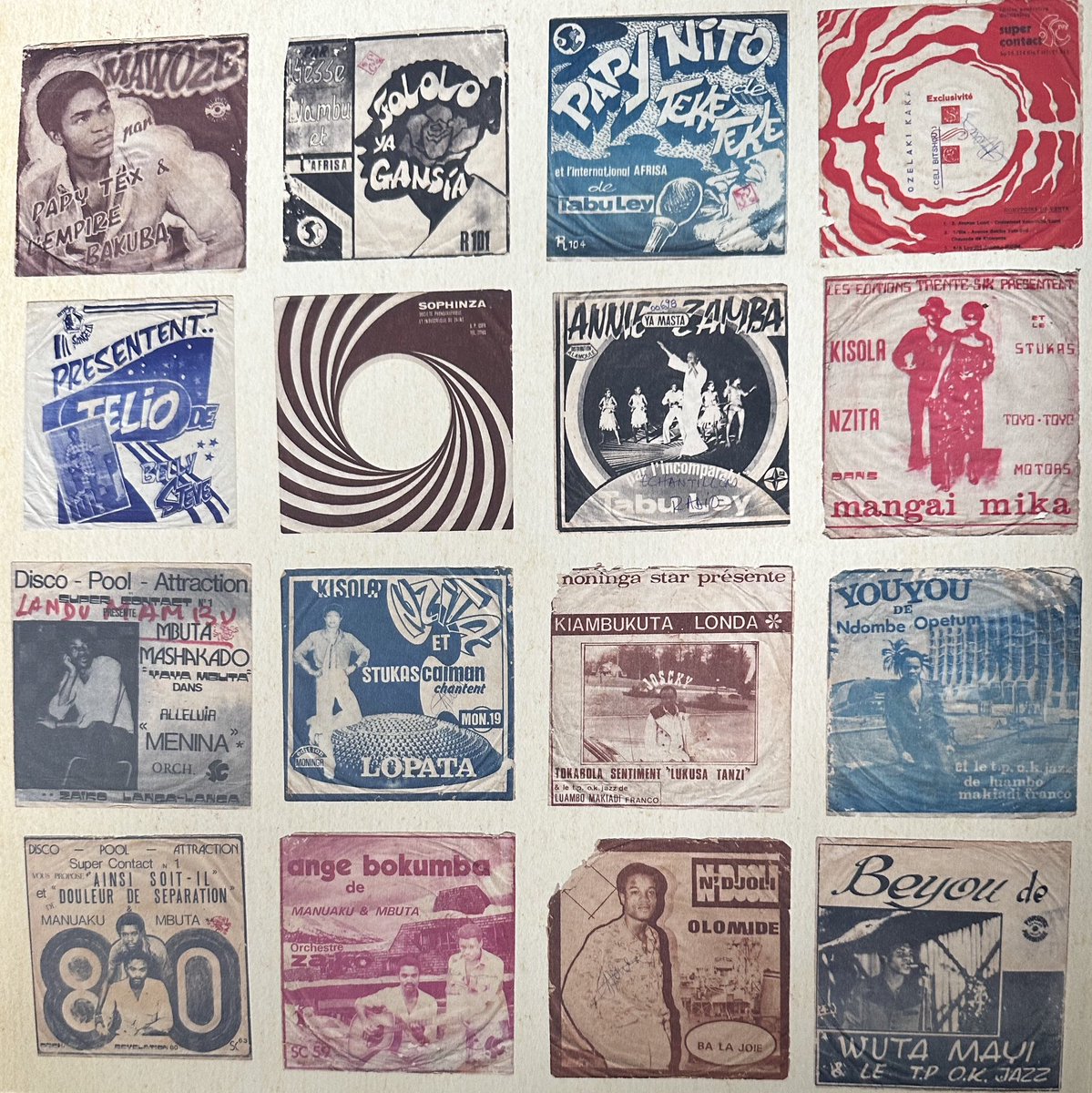 Congo Funk, record sleeves, 1969 - 1984 ©️Analog Africa