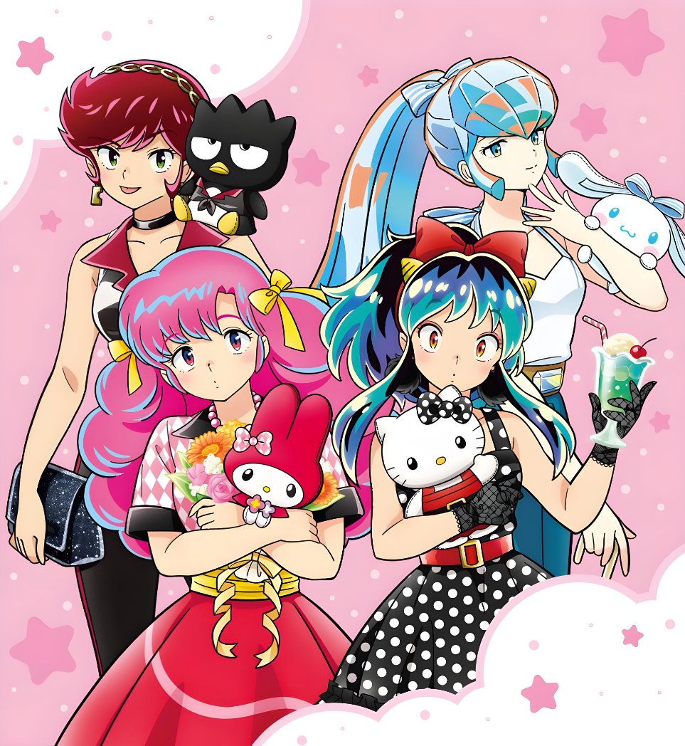 torianis's tweet photo. omg this is absolutely adorable 😳🩷 hello kitty and friends x urusei yatsura collab https://t.co/ZplquFrmAB