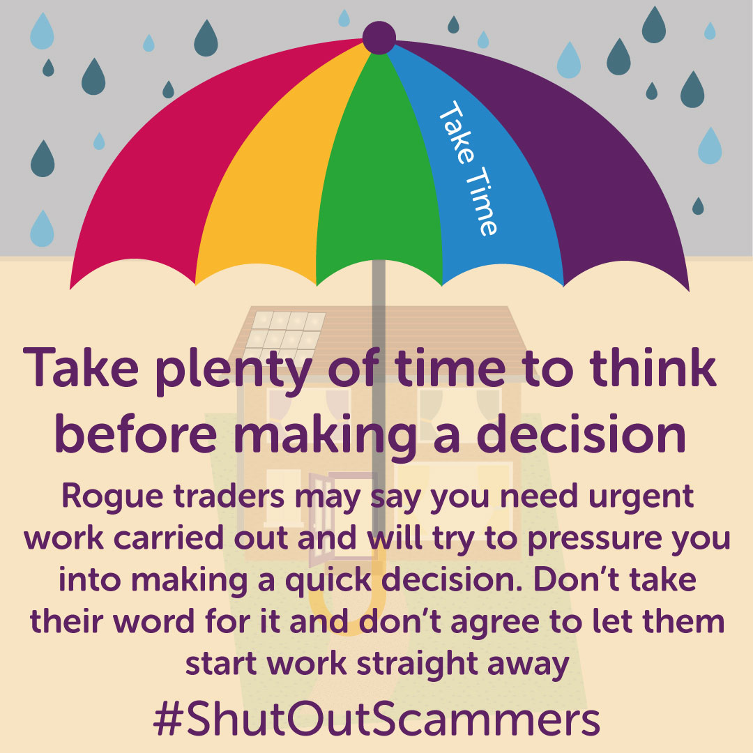 Scammers regularly offer to repair driveways with tarmac left over from 'a job with the council’ If a trader starts work on your property without being authorised and then demands payment, report them to Police Scotland on 101. #ShutOutScammers