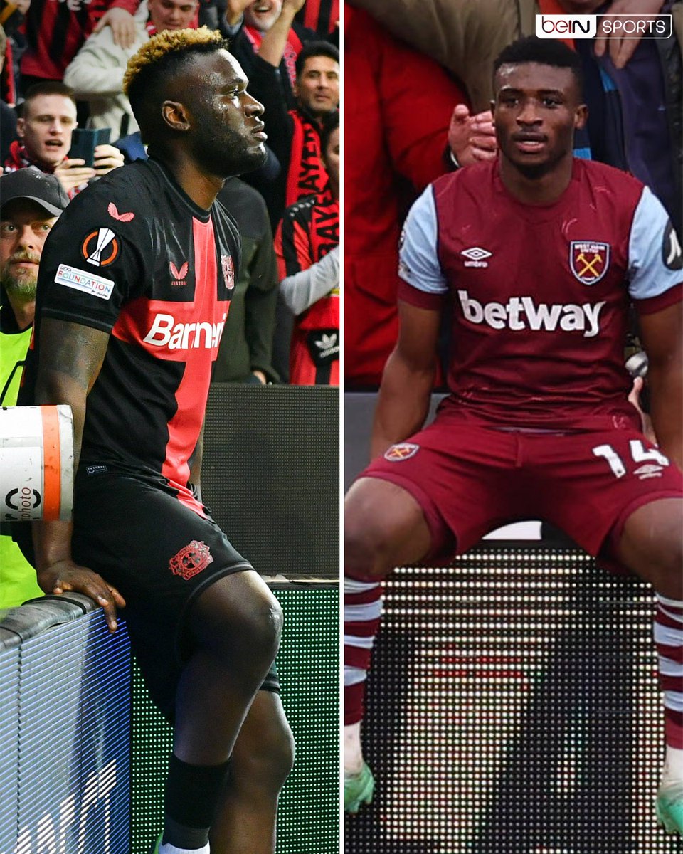 🥶 Uzun süreli sakatlığının ardından ilk golünü West Ham'a karşı kaydeden Victor Boniface, kutlamasında rakip takımın yıldızı Mohamed Kudus'un sevincine gönderme yaptı. | #UEL