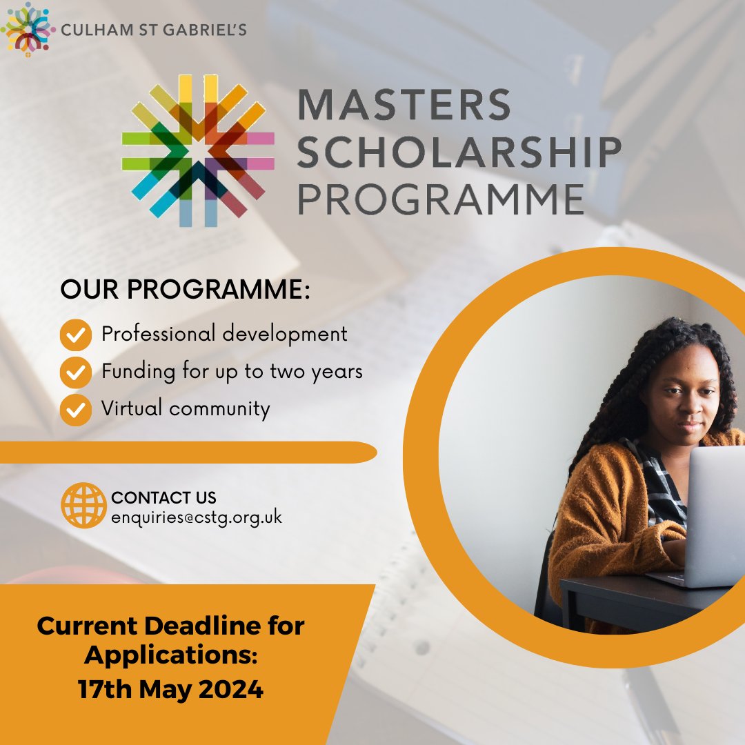 Do you work within the field of religion and worldviews? Looking to take a relevant part-time Masters course in an affordable, manageable way? Our Masters Scholarship could be for you! Find out more: cstg.org.uk/scholarship-pr… #TeamRE #ProfessionalDevelopment