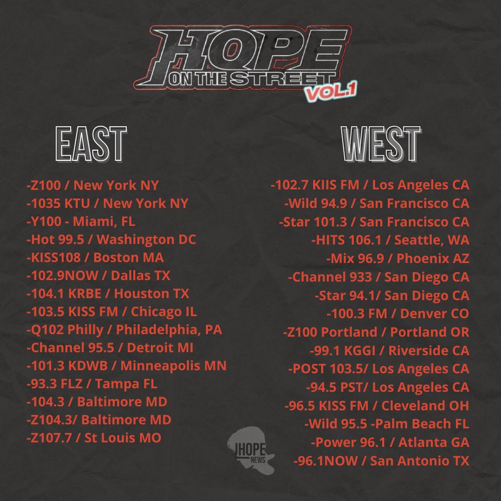 🚨 HELP OUR HOPE 🚨 📻 AT40 Request! 📩 americantop40.com/songrequest/ (1 song per form) ❤️ iheart.com/live/4802 📲 1-877-AT40-FAN (TOLL-FREE) [Station, City, State in pic below]