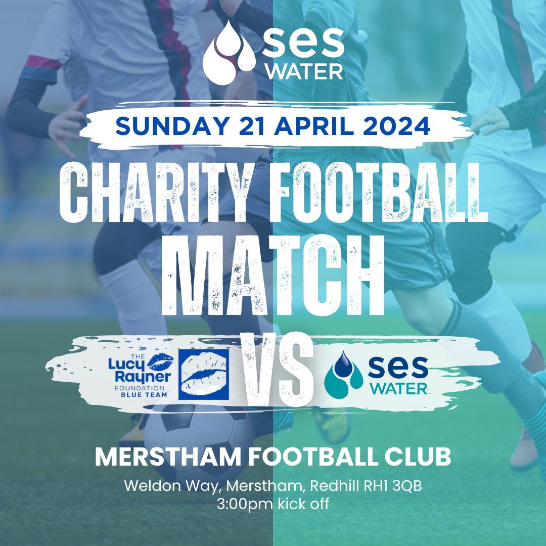 Next Sunday, 21 April, SES Water footballers are facing off with @TheLRFoundation team for a charity football match! More than just a fun afternoon out, we’re raising money for a great charity partner and cause. The Lucy Rayner Foundation raises awareness of the signs and…