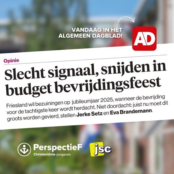 Vandaag doen @evabrandemann en @SetzJerke een belangrijke oproep in het @ADnl . Blijf investeren in het vieren van onze vrijheid, deze is namelijk duur verkregen 🕊️💛