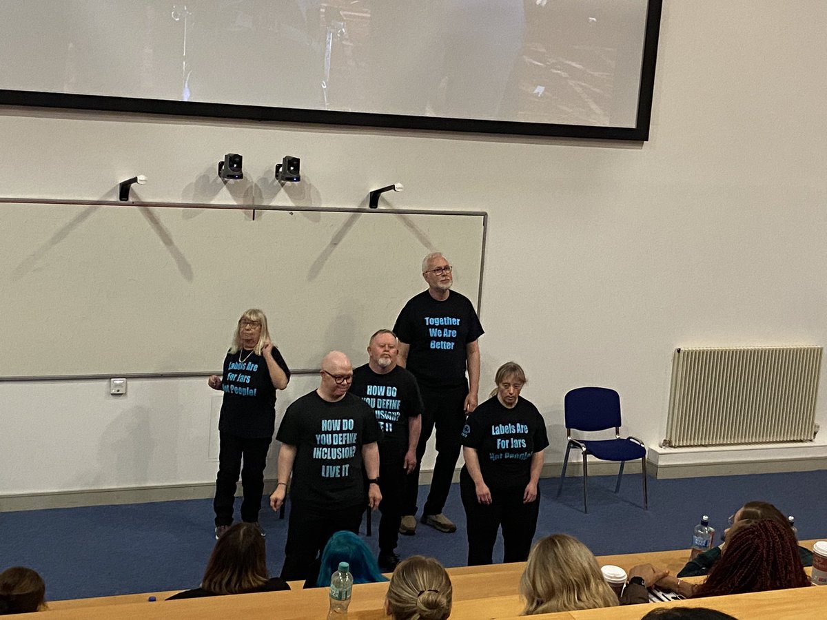 Inclusive theatre group @MiXiT_MUSIC performing at #PC24 #PC2024 with the message of #standup for people either learning disabilities.