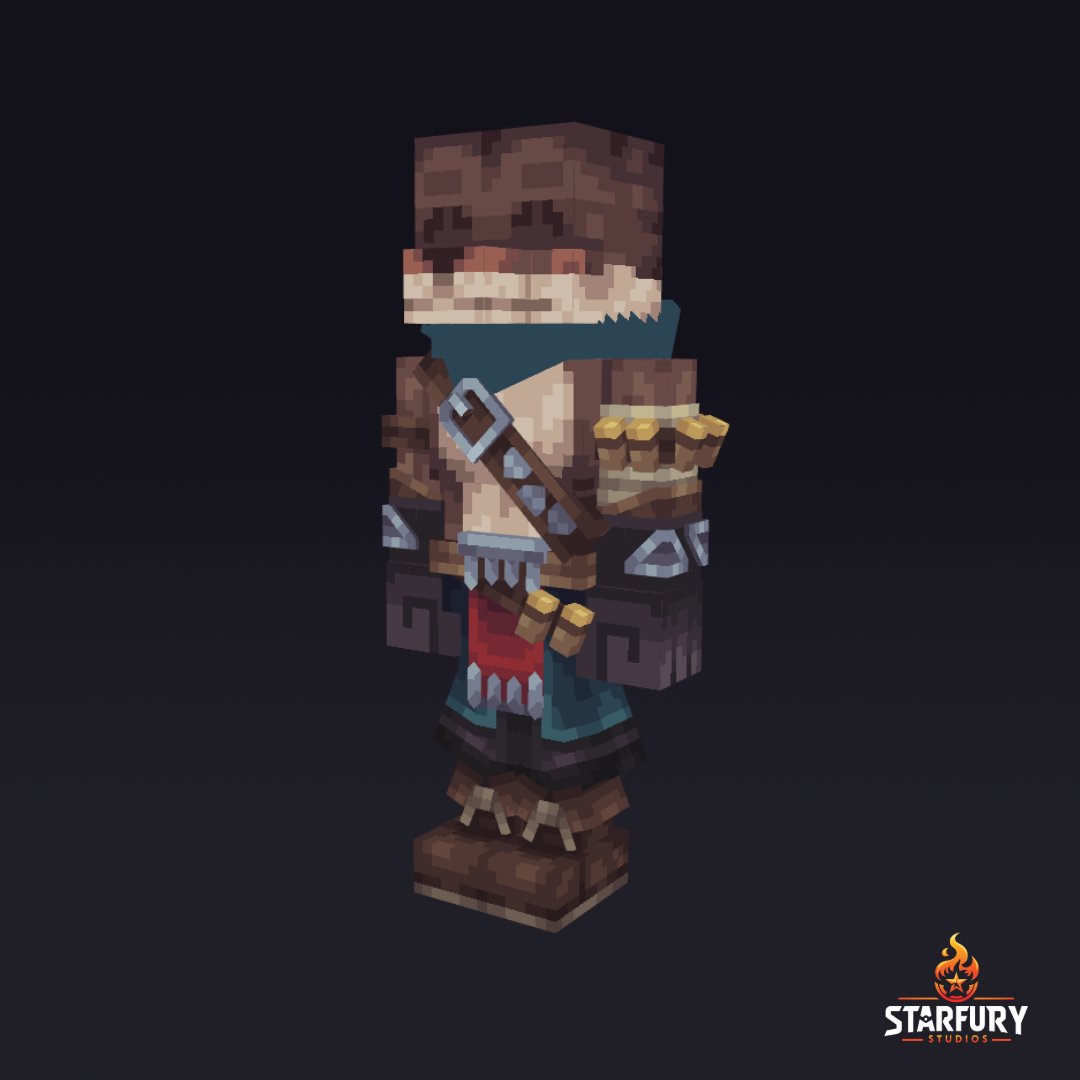 Work In Progress 🔨 Take a behind the scenes look at the development of new #Lykos cosmetics! How will you customize your character? 👕 #Starfury #Minecraft
