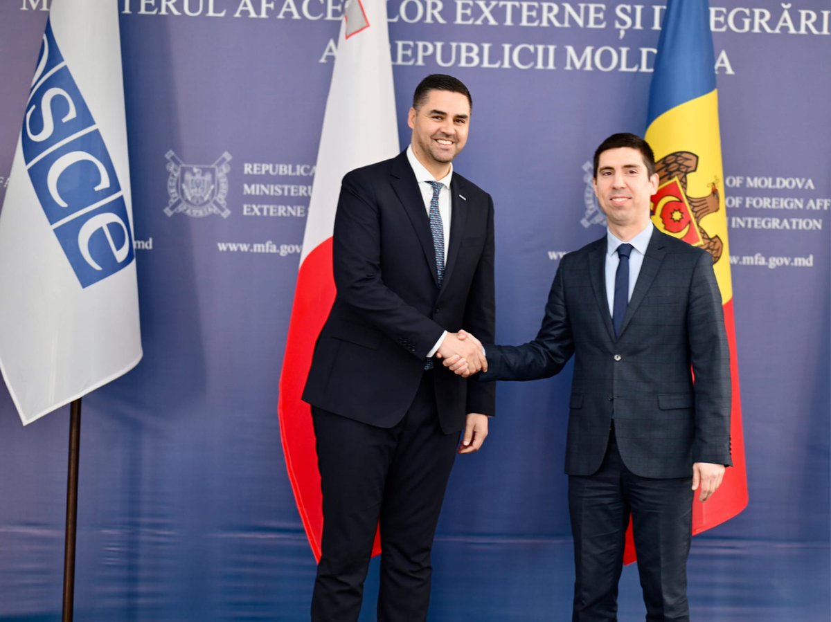 Minister Ian Borg in Moldova with meetings with Prime Minister @DorinRecean , Deputy Prime Minister and Minister for Foreign Affairs @MihaiPopsoi and Deputy Prime Minister for Reintegration Oleg Serebrian.