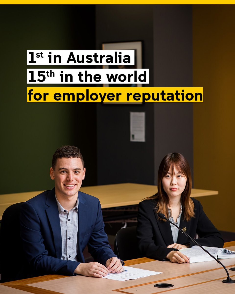 🎓 Our graduate employees are truly outstanding. We secured 15th place in the Employer Reputation category of the QS World University Rankings by Subject—earning the top spot among Australian law schools. 🌟
