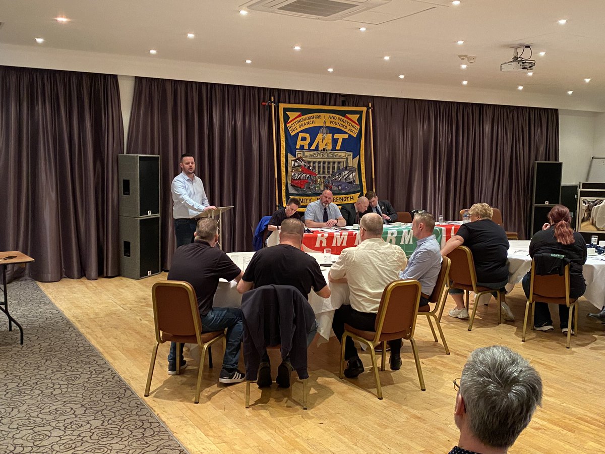 South West NEC @DaveGoardRMT member delivering his report to this years RMT National Industrial Organising Conference of bus workers. #grimsby @RMTunion