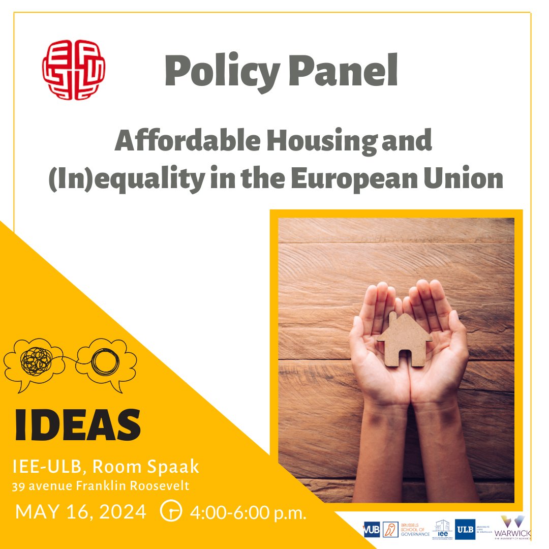 🗓️ SAVE THE DATE : #IDEAS24 conference will take place in Brussels from May 15 to 17, 2024. Scholars from all over Europe will present and discuss their research on #Inequality and the European Union 🇪🇺 Discover the programme and register here➡️ bit.ly/3vNJrAo