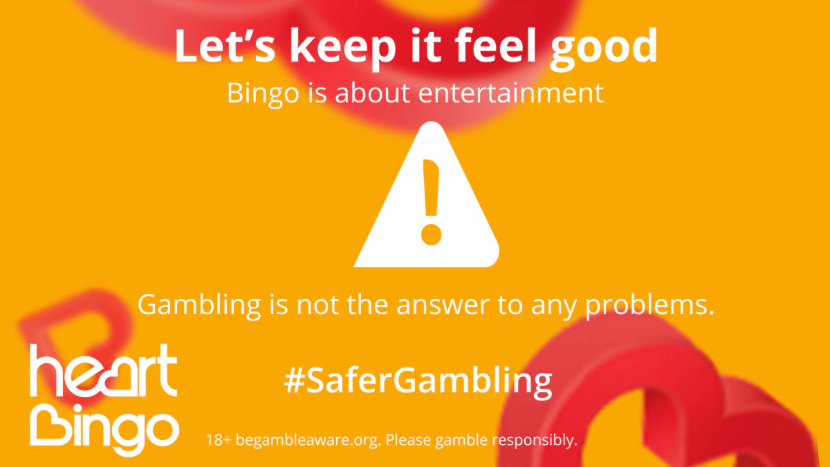Never play Bingo when you’re feeling down, angry or upset 😡 Keep Bingo time fun. Check out our handy Safer Gambling tools here: rb.gy/r84ay5 #safergambling #playsafe #heartbingo #setlimits #support