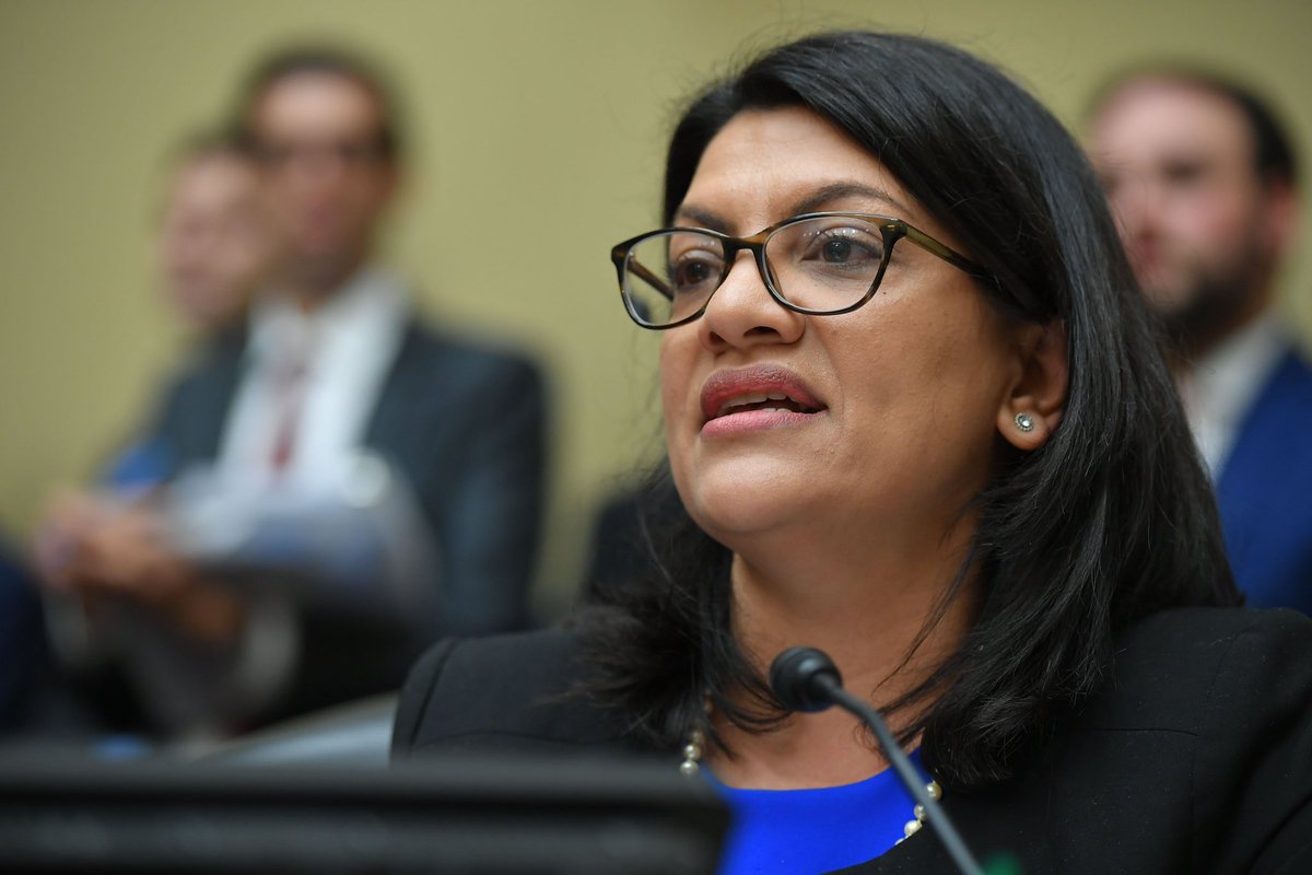Since Rashida Tlaib hates America & wants it to die she doesn’t belong here. And certainly doesn’t deserve to be in office. She should be evicted from Congress. And from America. Along with any protestor shouting “Death to America.”
