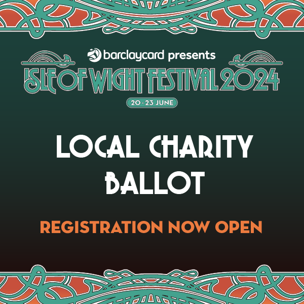 Our local charity ballot is back! All charities based on the Isle of Wight are now invited to apply for a pair of weekend tickets to Barclaycard presents the Isle of Wight Festival 2024 to use in their fundraising activities. Sign up here: isleofwightfestival.com/news/local-cha…