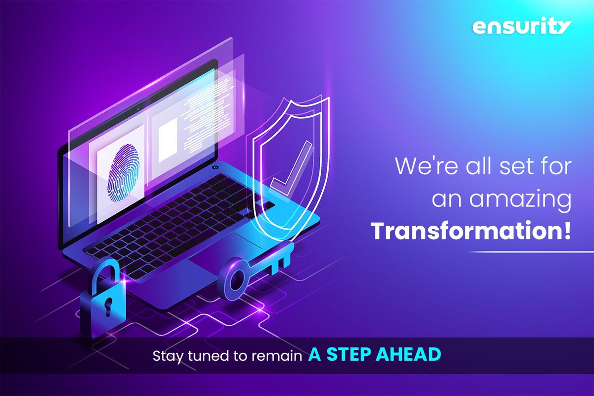 Coming soon to redefine cybersecurity! Stay tuned to discover how Ensurity keeps you A Step Ahead! 🔒💻 #Cybersecurity  #AStepAhead #ComingSoon